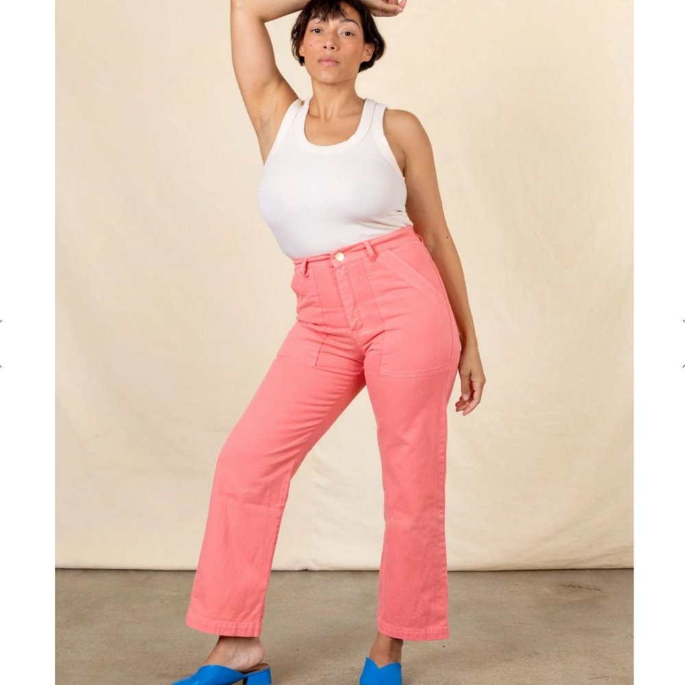 Big Bud Press Work Pants in Flamingo Pink
